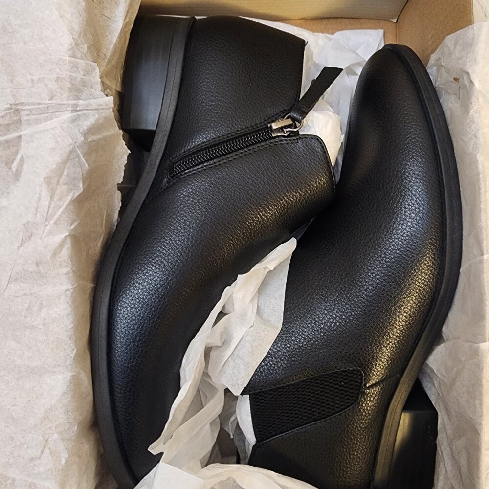 Soul Naturalizer Respect Chelsea Booties Black Faux Leather 8M - A049 - Picture 9 of 11